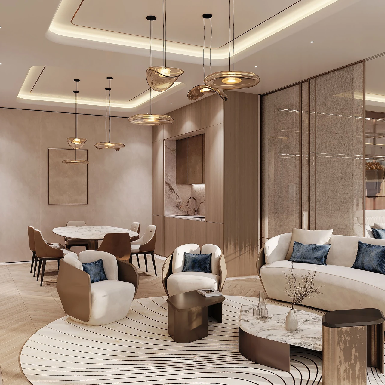 2-bedroom residences — Project renderings extracted from the supplied brochure. Illustrative and non-contractual; final specifications and availability are subject to confirmation.